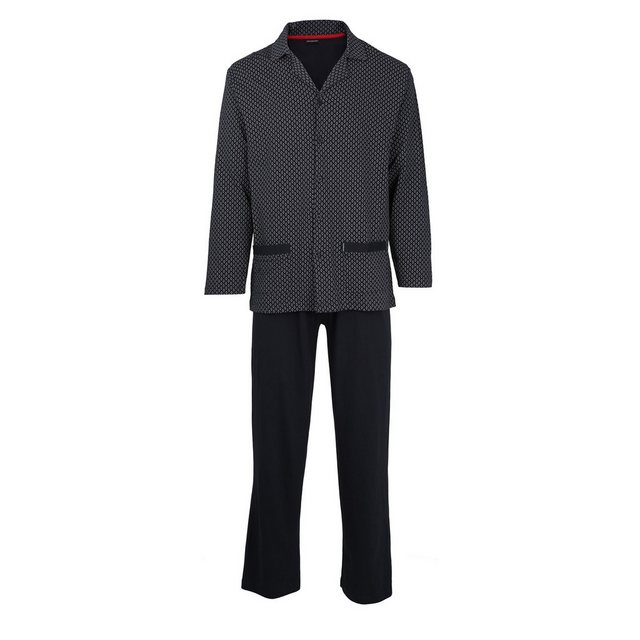 Bild von Götzburg, Herren, Pyjama, Pyjama Casual Bequem sitzend, Blau, (58)