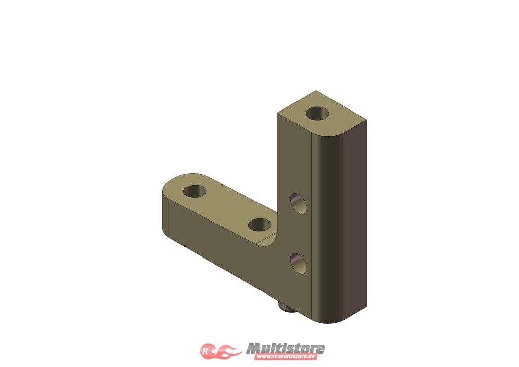 Bild von KM Aluminium Radio Plattenhalterung links / HK450L