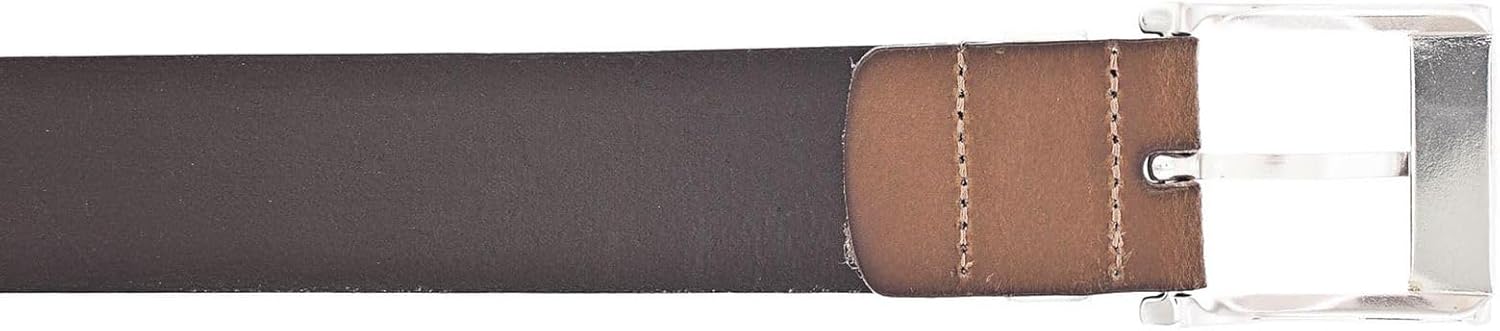 Bild von Mustang Herren Kürzbarer Ledergürtel (40 mm) mit eckiger Dornschließe braun