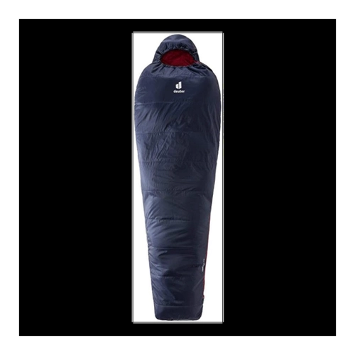 Bild von Deuter Dreamlite Schlafsack Kunstfaser (3524 navy/cranberry, 01 links)