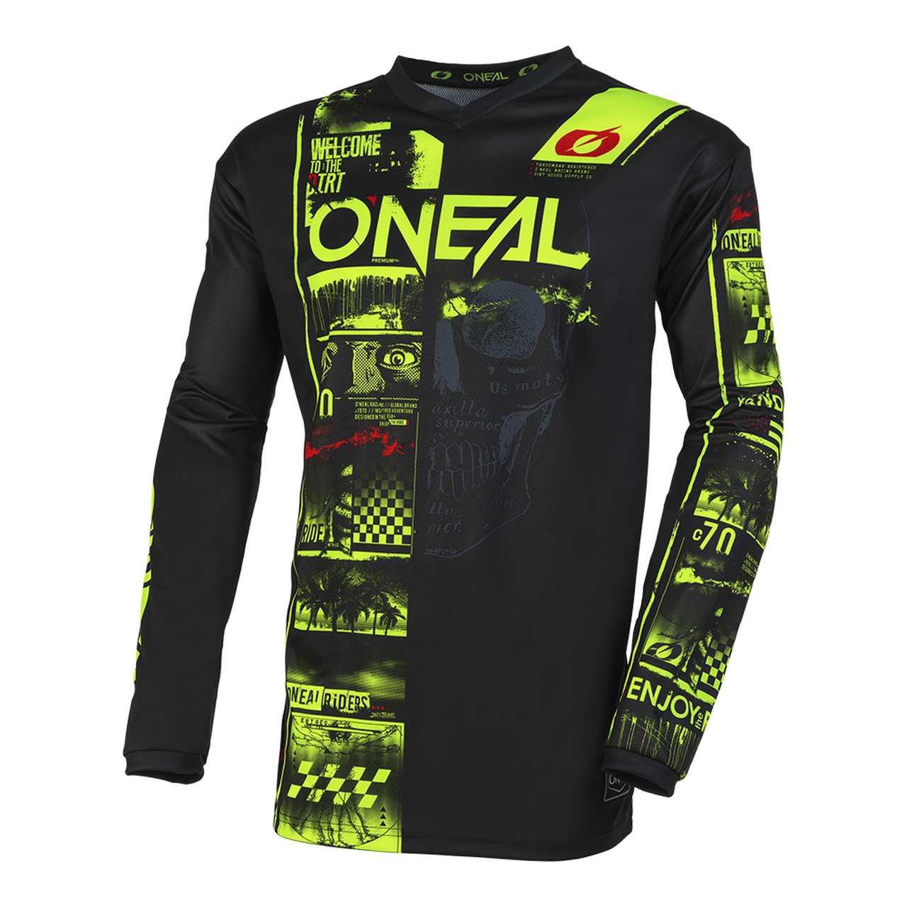 Bild von O' Neal Element Attack FR Jersey Trikot lang schwarz/gelb 2025 Oneal M (48/50)