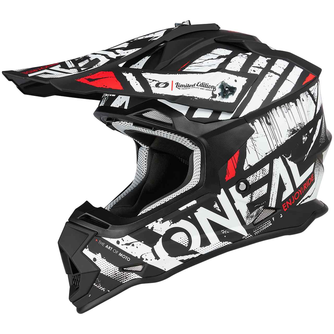 Bild von O' Neal 2 Series Glitch Motocross Enduro MTB Helm schwarz/weiß 2025 Oneal M (57-58cm)