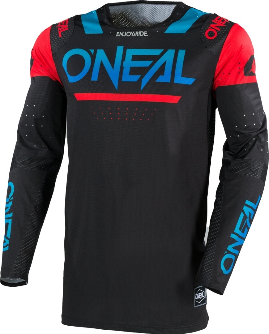 Bild von Oneal Prodigy Five Four Motocross Jersey, schwarz-rot-blau, Größe 2XL für Männer