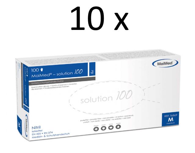 Bild von Nitril-Einmalhandschuhe solution 100 blue