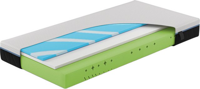 Bild von Hn8 Schlafsysteme Kaltschaummatratze »Royal Visco«, 25 cm hoch, (1 St.), Schulterkomfortzone und GelTouch-Auflage für optimale Körperanpassung