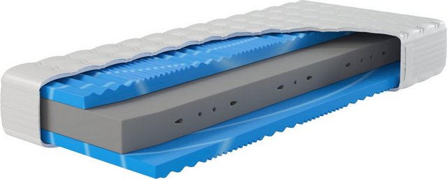 Bild von Hn8 Schlafsysteme Kaltschaummatratze »XXL Gelstar KS, Waterpur®-Kern mit 7 Zonen, Geltouch-Auflage«, 25 cm hoch, Raumgewicht: 38 kg/m³, (1 St., 1-tlg.), 3D-Klimaborder, in 90x200 cm und weiteren Größen erhältlich