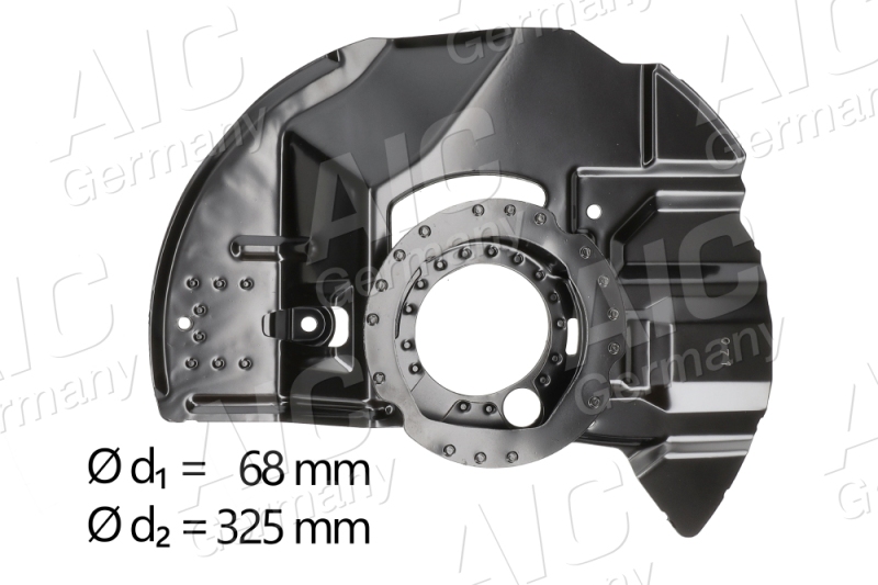 Bild von AIC 56409 Ankerblech Bremsankerblech, Spritzblech, Bremsscheiben Schutzblech Vorderachse rechts BMW: 3 Saloon, 3 Touring, 3 Coupe