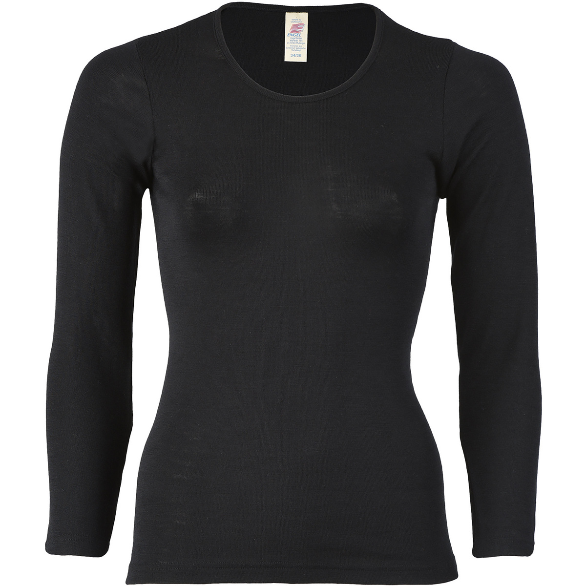Bild von Engel, Damen, Funktionsshirt, Women's Unterhemd L/S (XS, S, W34/L36), Schwarz, W34/L36, S, XS