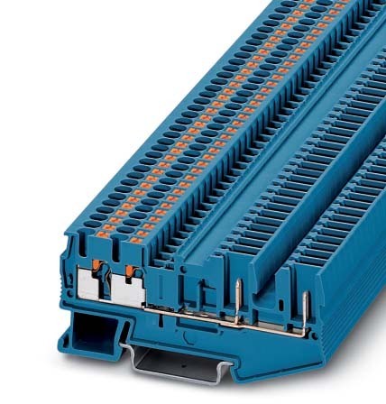 Bild von Phoenix Contact PT 2,5-QUATTRO/2P BU 3209675 Durchgangsreihenklemme Polzahl: 4 0.14mm² 2.5mm² Blau