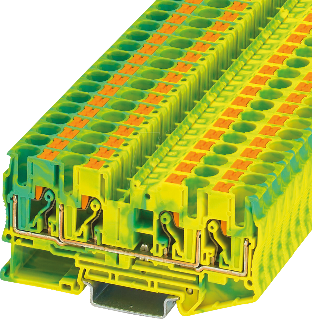 Bild von Phoenix Contact Ground modular terminal block, Connectio gelb/grün 0.5...6 mm² (PT 6-QUATTRO-PE)