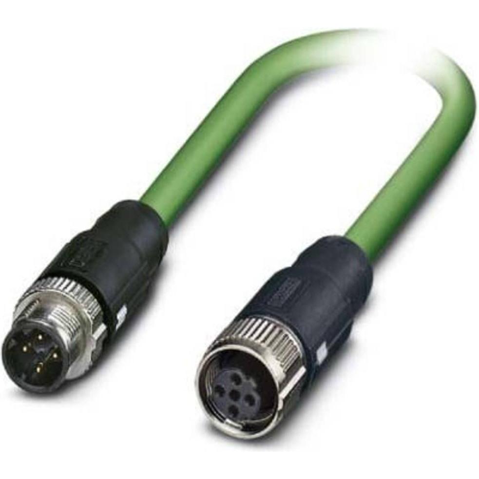 Bild von Phoenix Contact 1407555 Sensor-/Aktor-Anschlussleitung 5 m Polzahl: 4 1 St., Elektronikkabel + Stecker, Schwarz