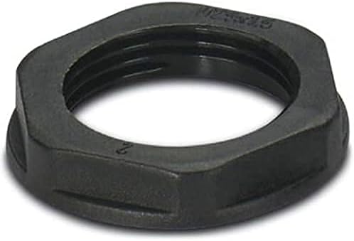Bild von PHOENIX CONTACT A-INL-NPT1/2-P-BK Gegenmutter, 1/2 Zoll NPT für Gewinde, Schwarz, 10 Stück