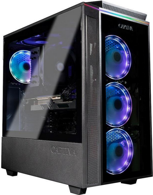 Bild von Captiva I64-635 PC i7-10700F Desktop Intel® Core i7 16 GB DDR4-SDRAM 1000 GB SSD Windows 11 Home Schwarz (64635)