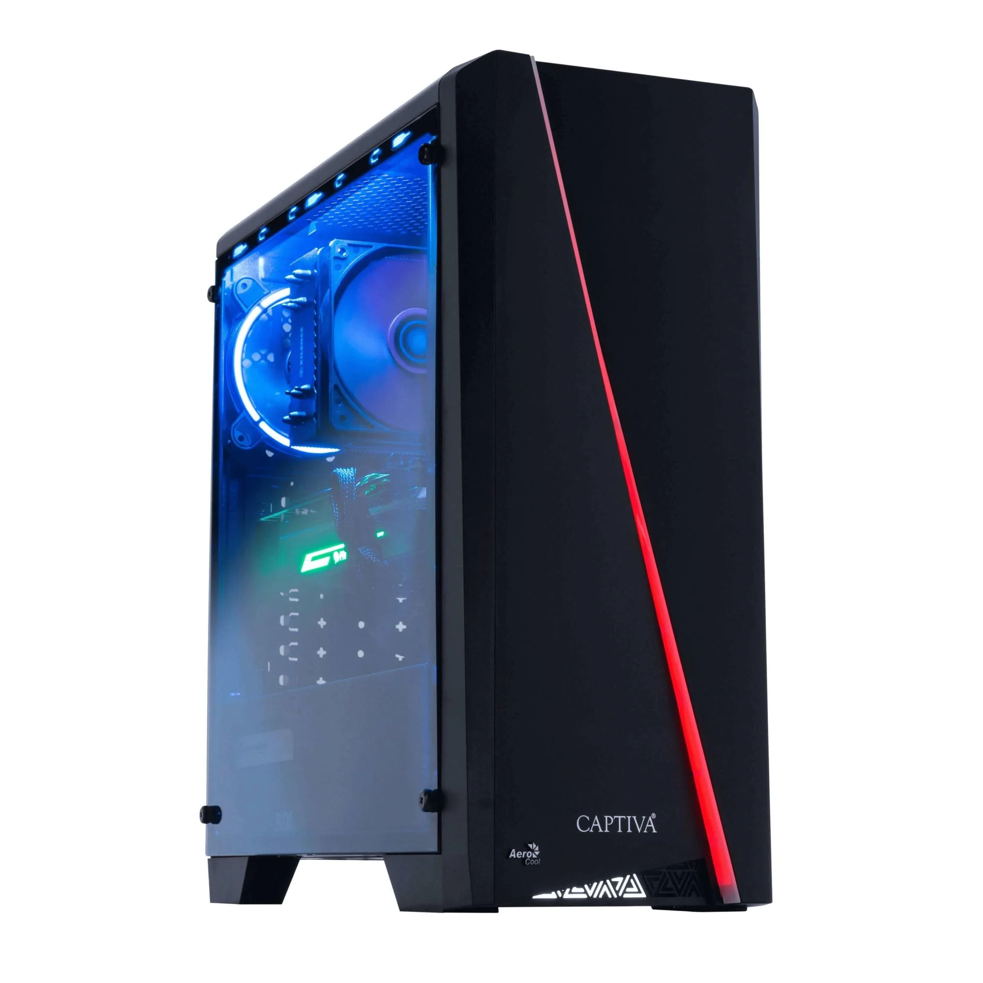 Bild von Captiva Advanced Gaming I68-038 i5-11400F Desktop Intel® Core i5 16 GB DDR4-SDRAM 1000 GB SSD Windows 11 Home PC Schwarz (68038)