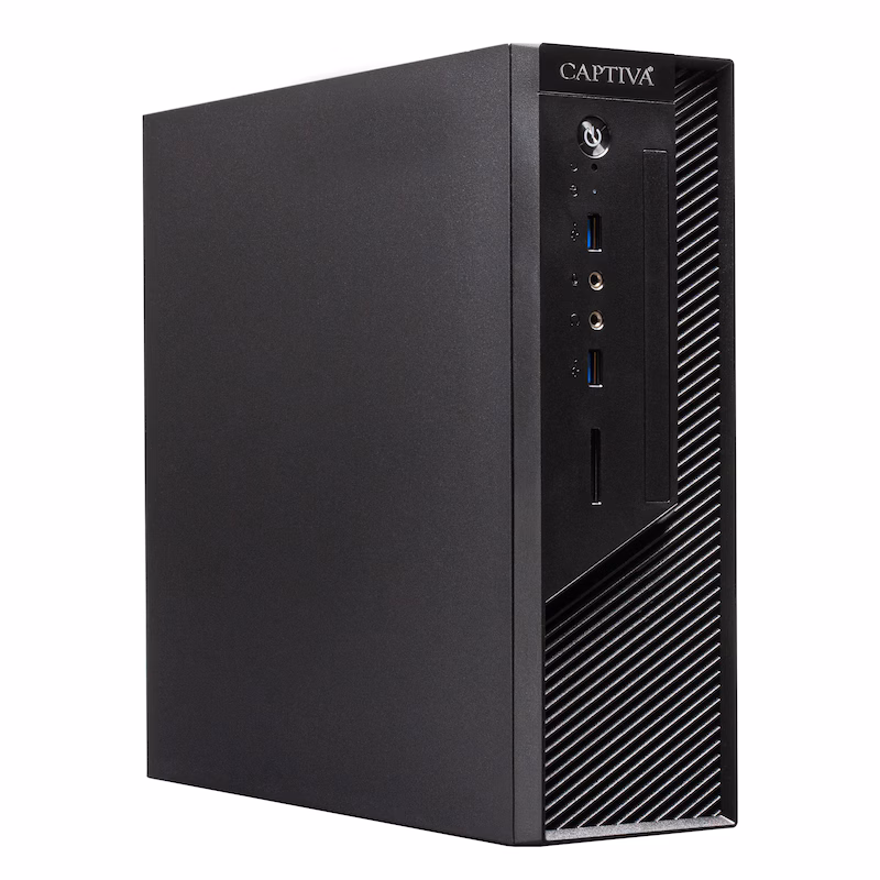 Bild von Captiva Workstation I73-140 Core i5 UHD Graphics (Intel Core i5-13400T, 8 GB, 250 GB, SSD, UHD Graphics 730), PC, Schwarz