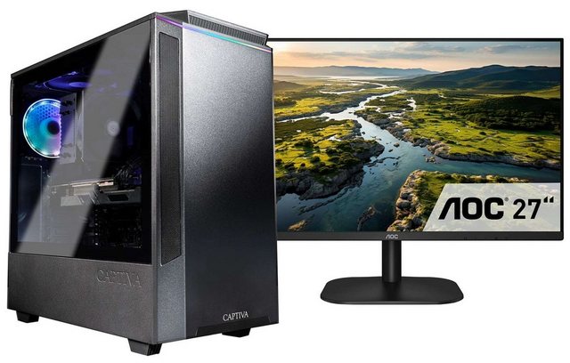 Bild von CAPTIVA Power Starter I75-080 TFT Bundle Business-PC-Komplettsystem (27", Intel® Core i5 Core i5 13400, UHD Graphics, 16 GB RAM, 500 GB SSD)
