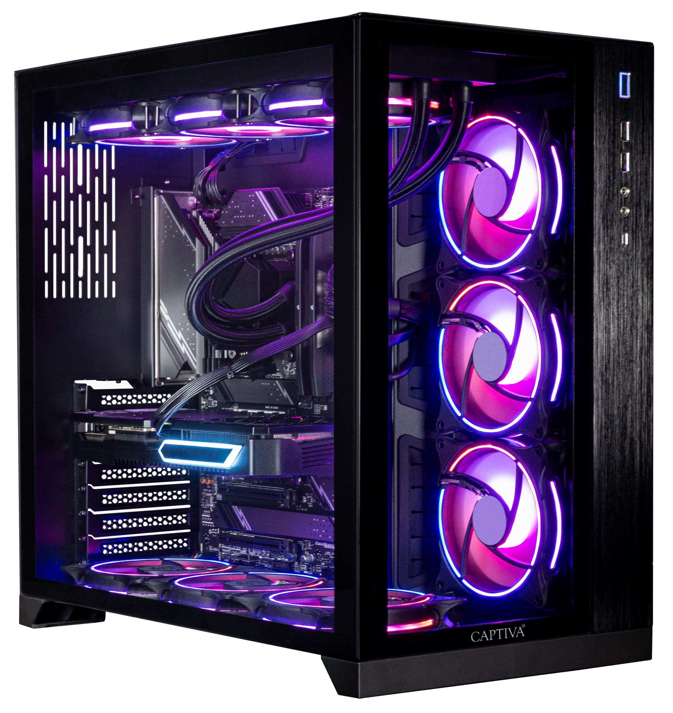 Bild von Captiva Highend Gaming R81-931 Ryzen 9 RTX 4070 SUPER (AMD Ryzen 9 5900X, 32 GB, 1000 GB, SSD, GeForce RTX 4070 Super), PC, Schwarz