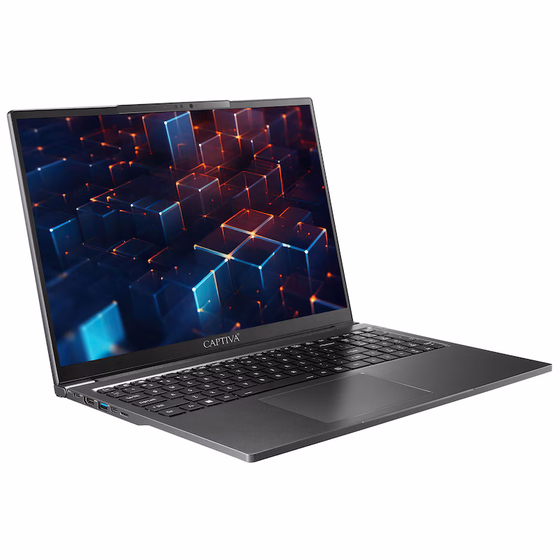 Bild von Captiva Power Starter I82-602 Core i5 Iris Xe Graphics (16", Intel Core Ultra 5 125U, 24 GB, 1000 GB, DE), Notebook, Grau