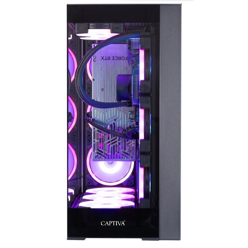 Bild von Captiva PC Ultimate Gaming I83-569 (i9-14900KF/RTX4090 24GB GDDR6X/SSD 2TB/32GB/WLAN/Windows 11 Home 64-bit (Intel Core i9-14900KF, 32 GB, 2000 GB, SSD, GeForce RTX 4090), PC, Schwarz