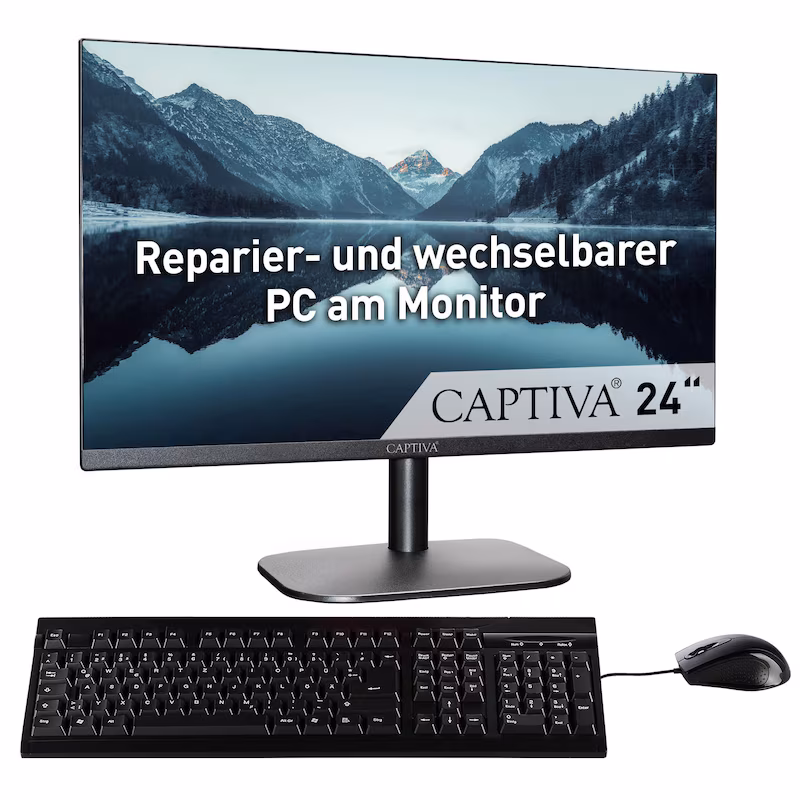 Bild von Power Starter I84-821 Intel Core 3 100U 61 cm (24") 1920 x 1080 Pixel All-in-One thin client 16 GB DDR5-SDRAM 500 GB SSD Windows 10 Pro Wi-Fi 6E (802.11ax)