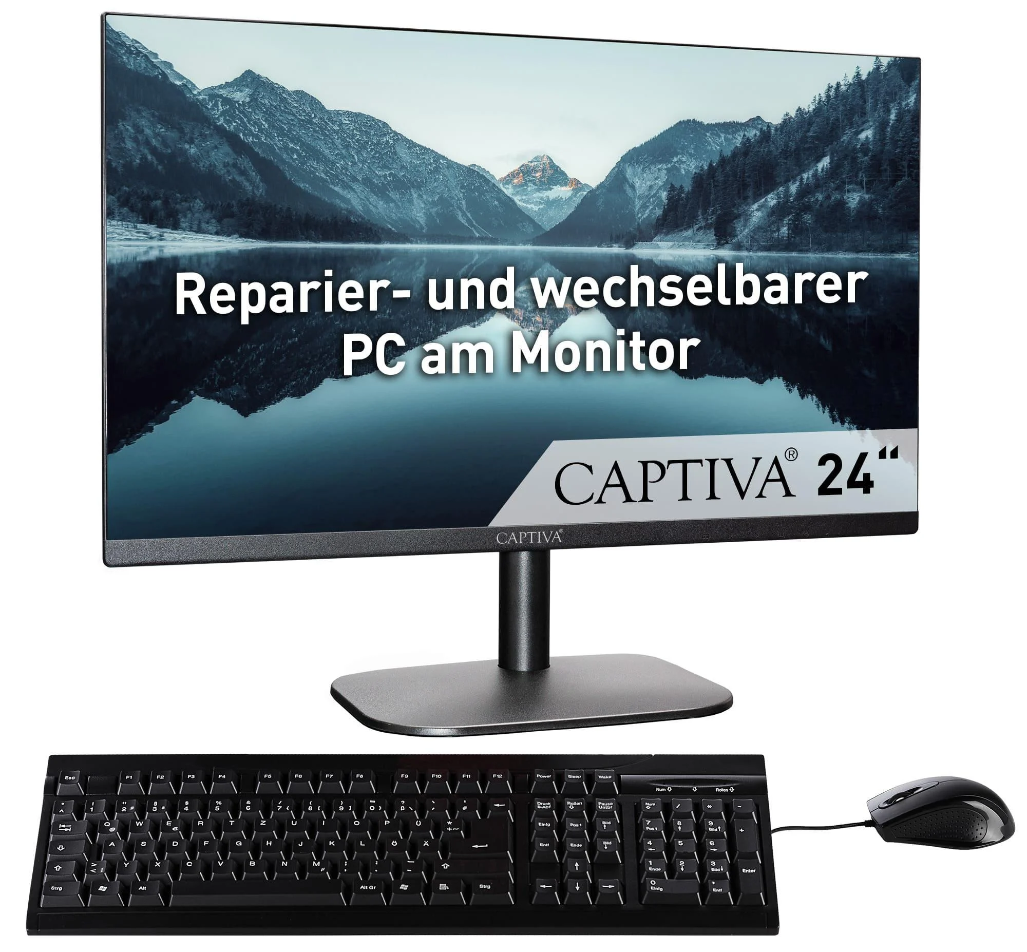 Bild von Power Starter I85-114 Intel Core Ultra 7 155H 61 cm (24") 1920 x 1080 Pixel All-in-One thin client 32 GB DDR5-SDRAM 1 TB SSD Windows 10 Pro Wi-Fi 6E (802.1