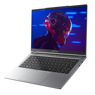Bild von Captiva Power Starter R86-172 Ryzen 7 8845HS Ryzen 7 AMD Radeon-Grafik (14", AMD Ryzen 7 8845HS, 32 GB, 2000 GB, DE), Notebook, Silber