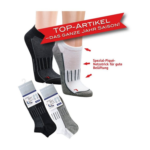 Bild von Socks 4 Fun Sportsocken Sneaker Sport Socks Wandersocken 3er Bündel