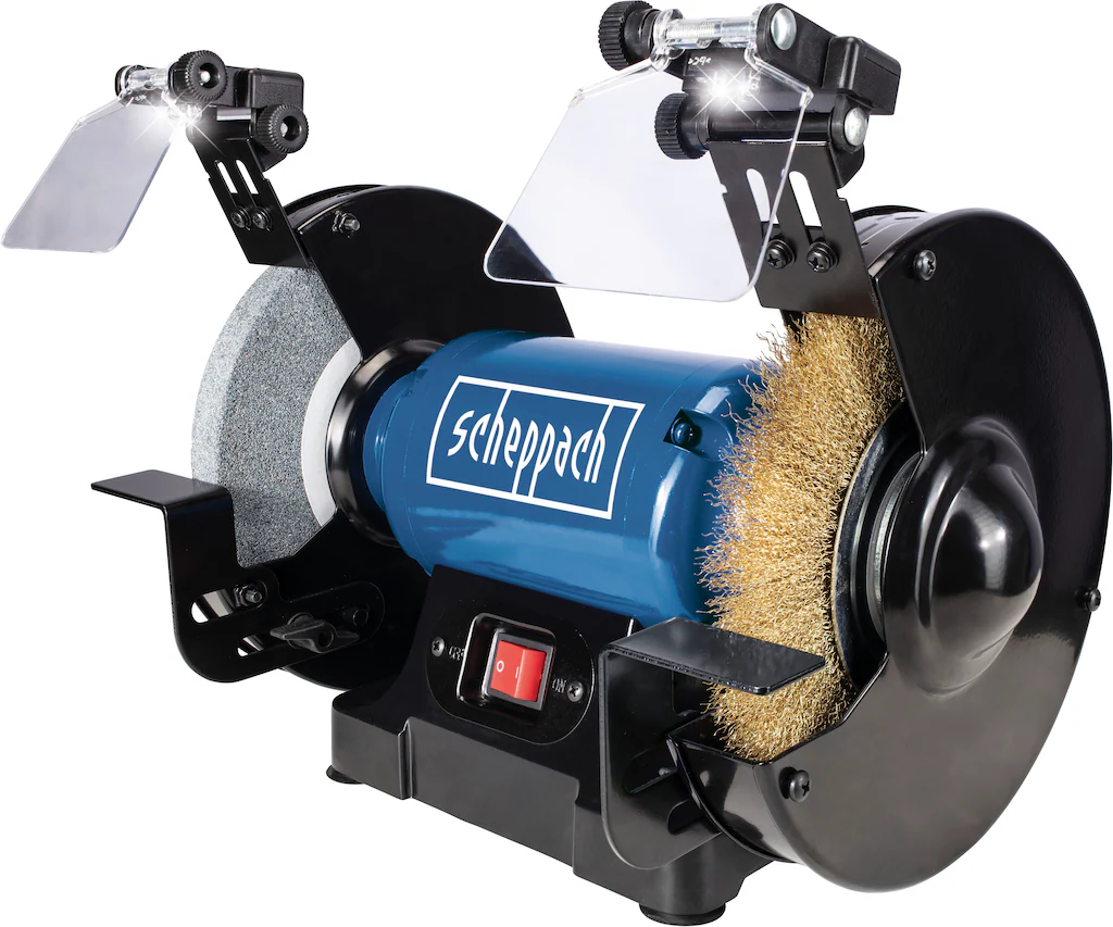 Bild von Scheppach Doppelschleifer SM200LB, 500W, 2950U/min, LED und Funkenschutz
