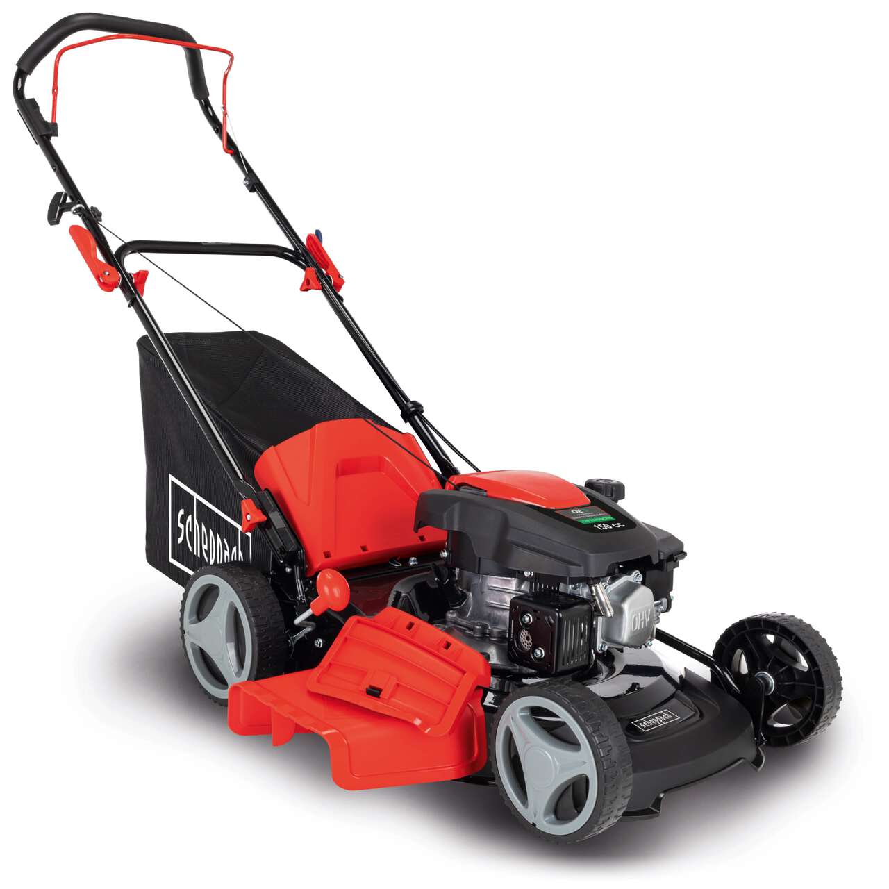 Bild von Benzin Rasenmäher MP150-46 Scheppach - 3.5PS | 46 cm Schnittbreite | 55L Box | 7-Stufen Verstellung