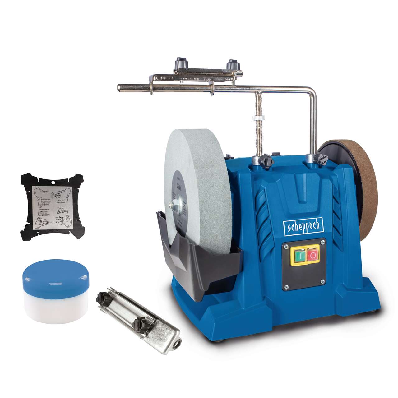 Bild von Nass-Schleifsystem TIGER 7000S Scheppach - 150W | Winkellehre