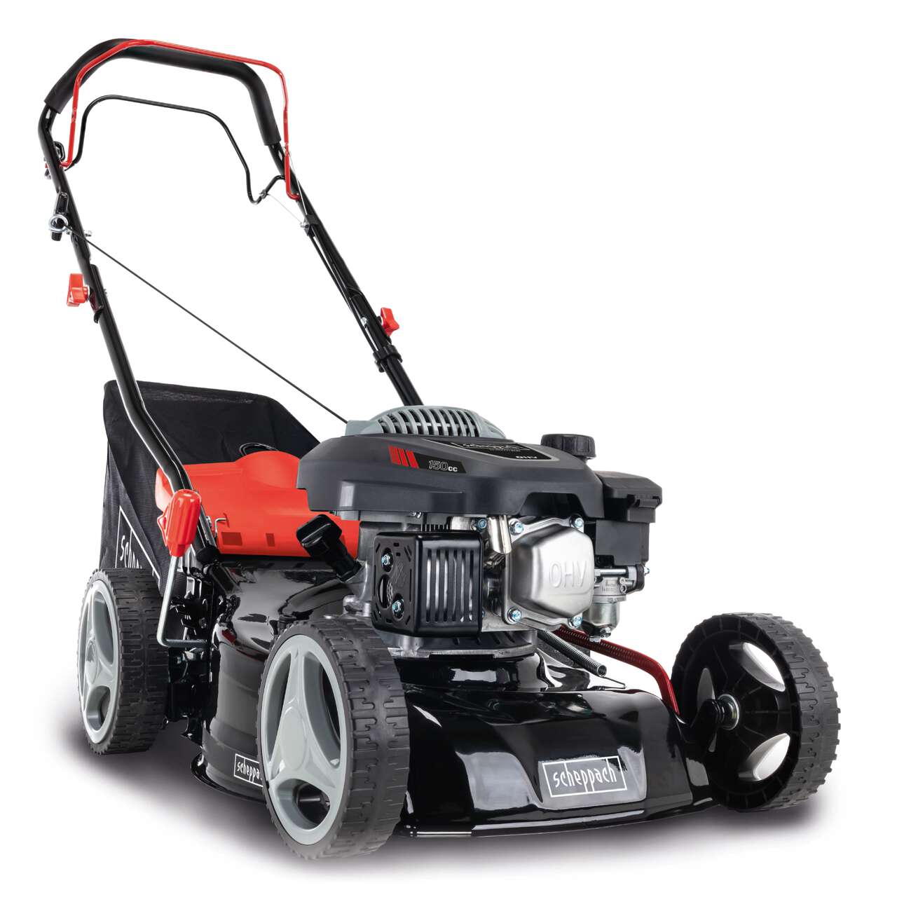 Bild von Rasenmäher MS150-42 scheppach - 3.7PS | 42cm | Antrieb | 45L Fangbox
