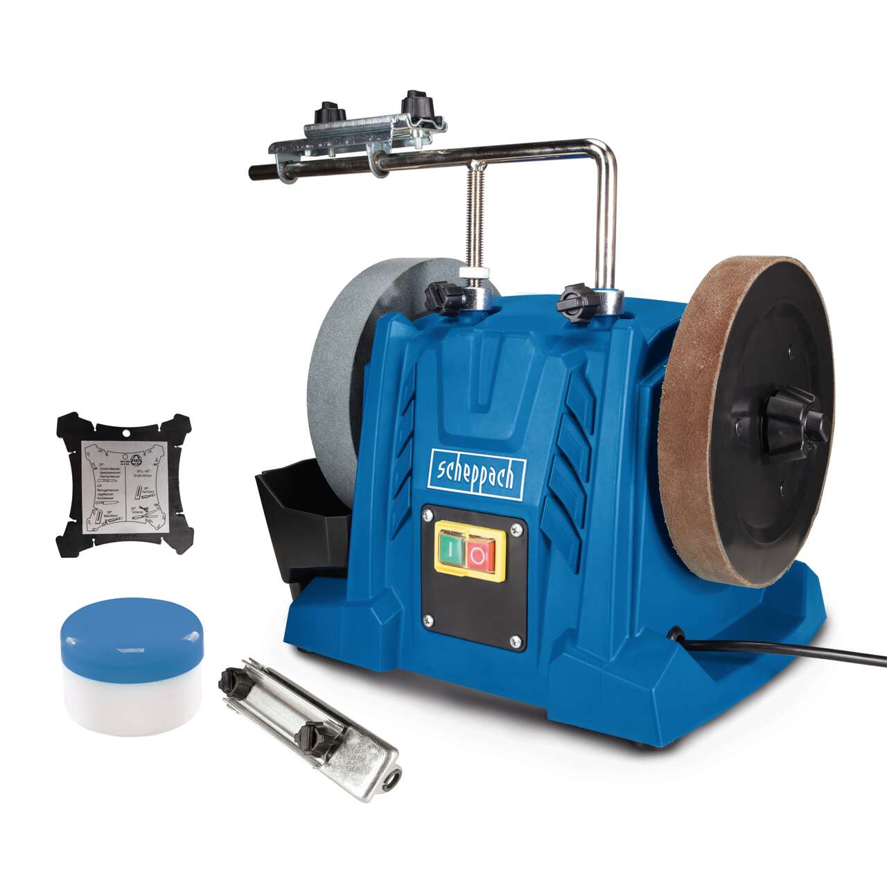 Bild von Nass-Schleifsystem TIGER 5000S Scheppach - 150W | Winkellehre