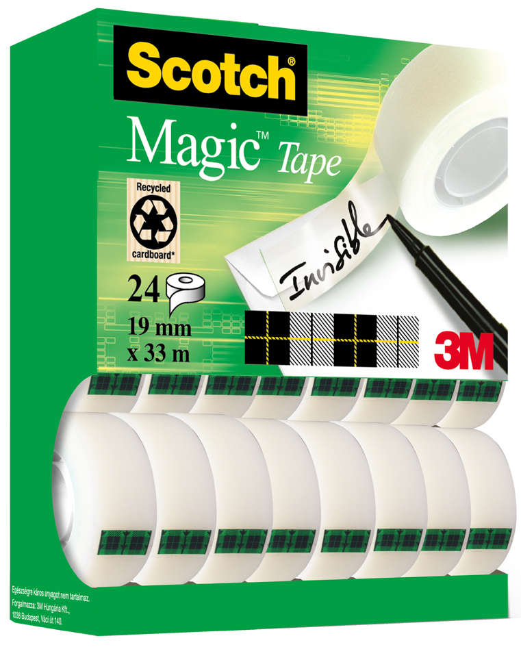 Bild von 3M Scotch Klebefilm Magic 810, 19 mm x 33 m, 6+2 GRATIS Kerndurchmesser: 25 mm, Promotion-Tower - 1 Stück (8-1933R8)