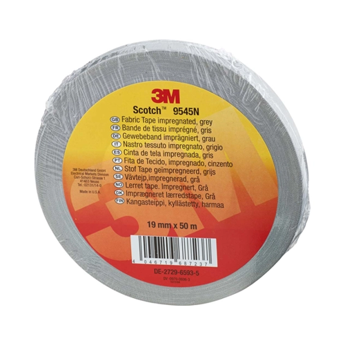 Bild von 3M Deutschland Imprägniertes Gewebeband 19 mm x 50 m, grau 9545N G19 - 7000062748