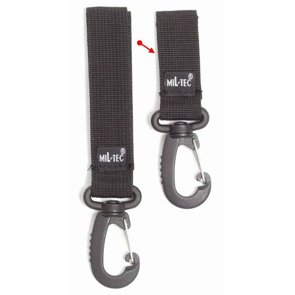 Bild von Tact. Koppelschlaufe 50 mm mit Karabiner schwarz