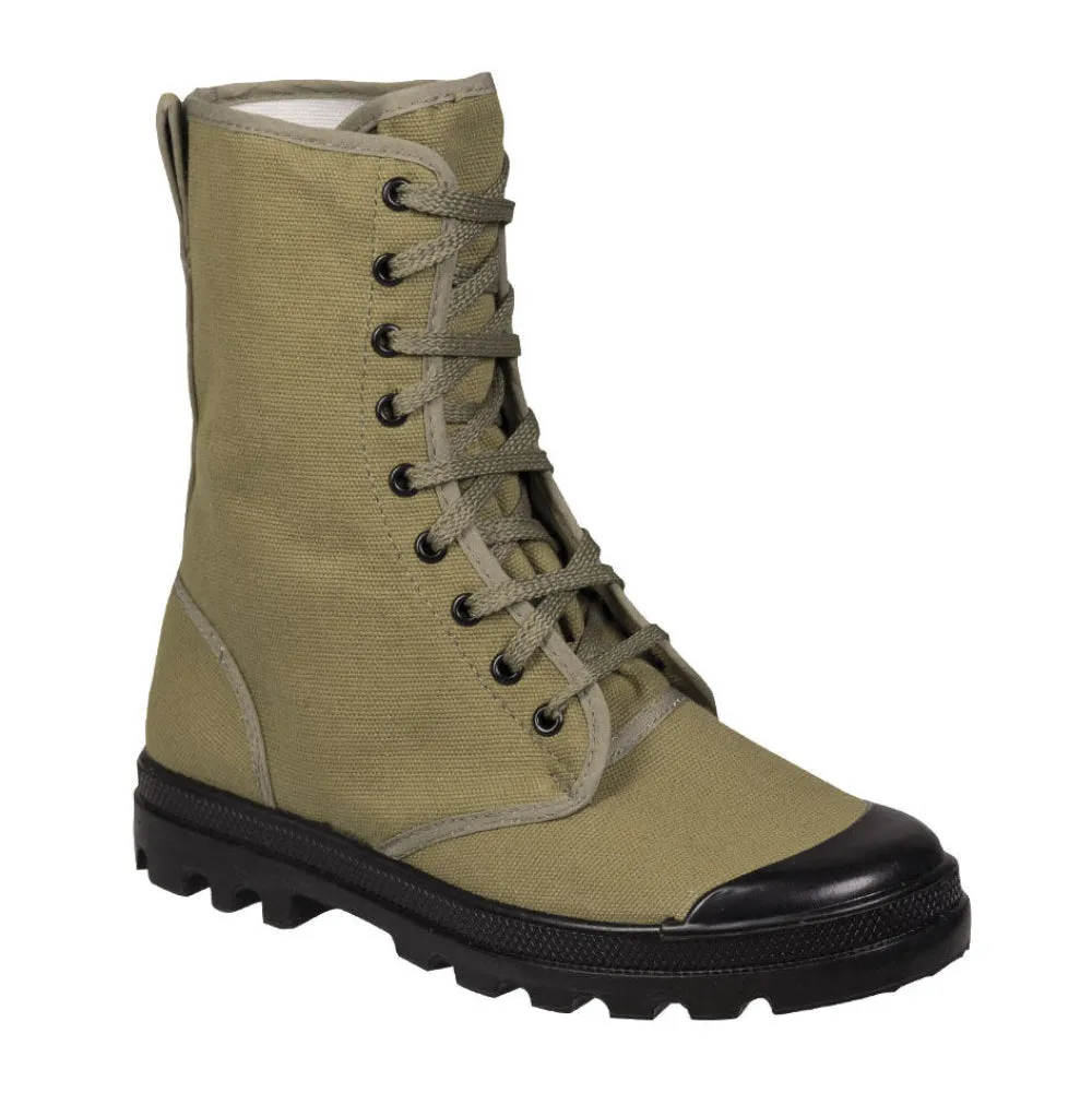 Bild von Französische Canvas Commandostiefel 9-Loch oliv