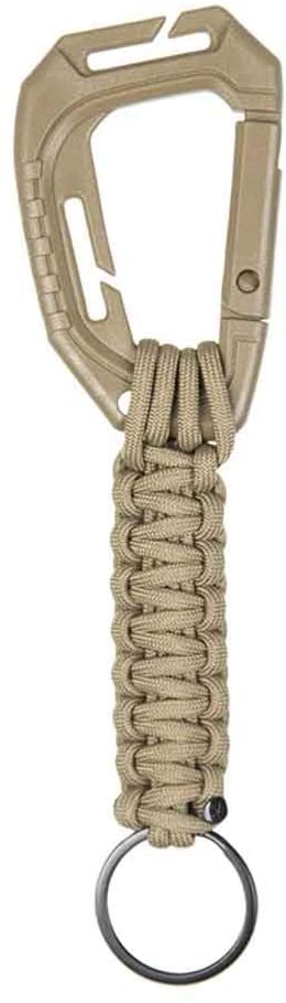 Bild von Schlüsselanhänger Paracord mit Karabiner Molle coyote
