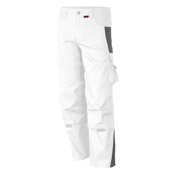 Bild von QUALITEX HIGH QUALITY WORKWEAR Bundhose PRO weiß/grau Damen: 38 Herren: 44