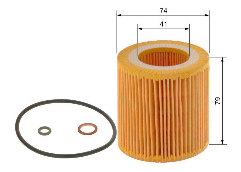 Bild von BOSCH Ölfilter Filtereinsatz 1 457 429 269 Motorölfilter,Filter für Öl BMW,ALPINA,3 Touring (E91),3 Limousine (E90),5 Touring (F11),5 Limousine (E60)