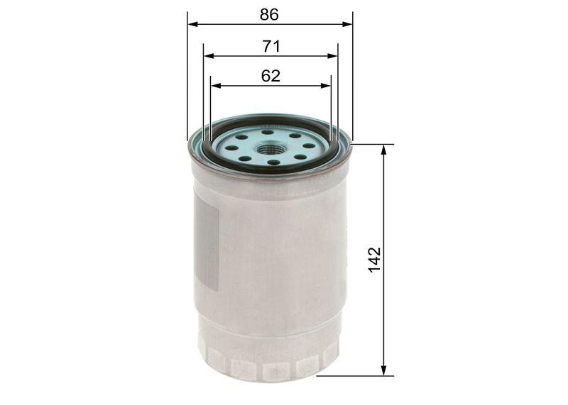Bild von BOSCH Kraftstofffilter Anschraubfilter 1 457 434 511 Leitungsfilter,Spritfilter HYUNDAI,KIA,ix35 (LM, EL, ELH),i30 (FD),i10 (PA),i20 (PB, PBT)