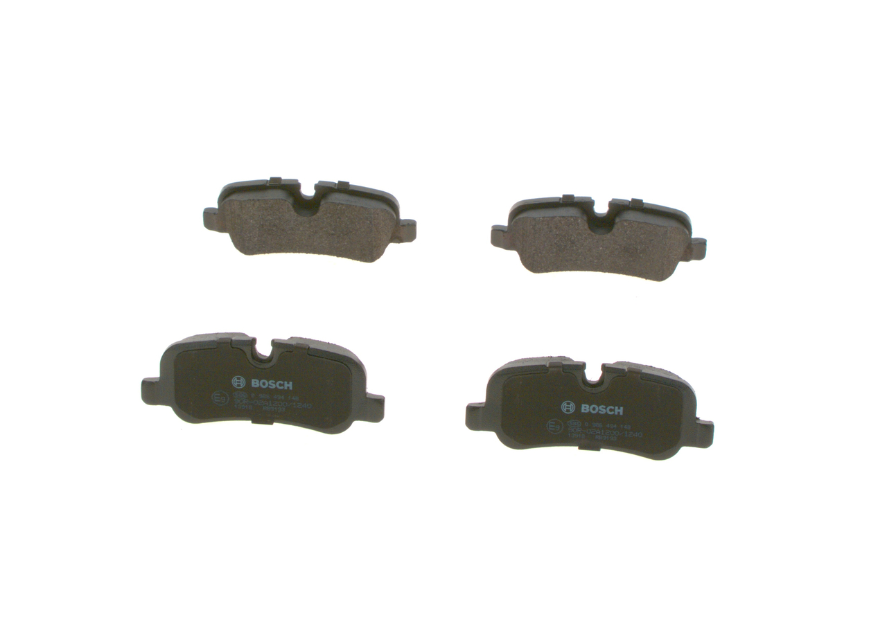 Bild von BOSCH Bremsbelagsatz mit Montageanleitung 0 986 494 148 Bremsbeläge,Bremsklötze LAND ROVER,Range Rover Sport (L320),Range Rover III (L322)