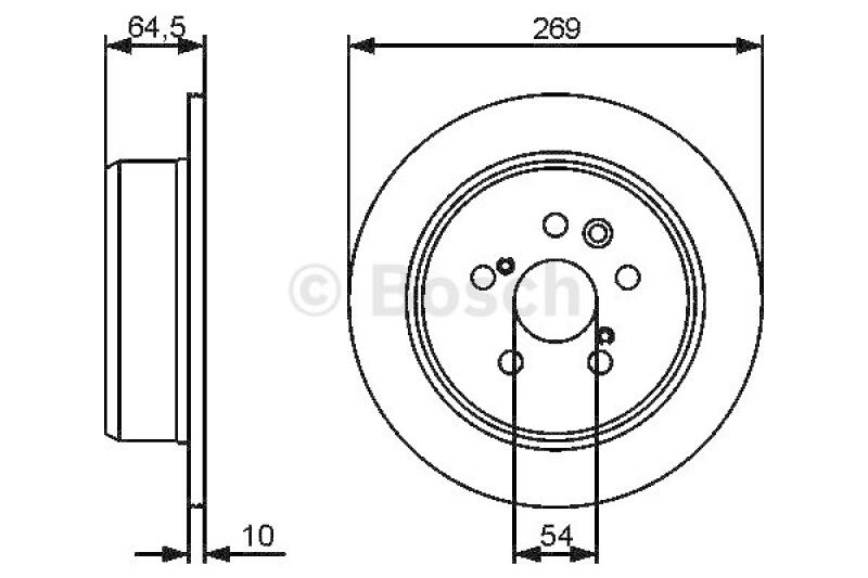 Bild von BOSCH Bremsscheibe TOYOTA: Celica V Coupe, Celica V Cabrio, Celica IV Schrägheck 10mm 5 100mm voll geölt 0 986 479 483 BD1341,4243120090,4243120160