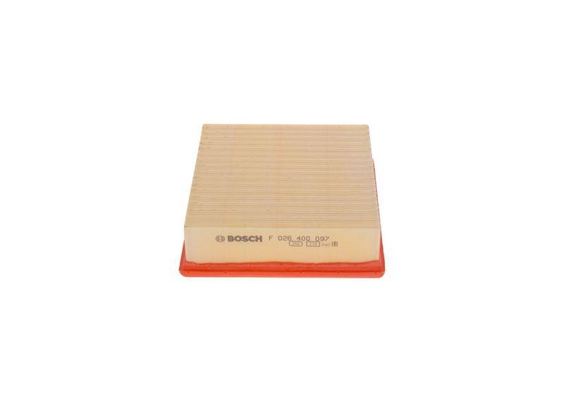 Bild von BOSCH Luftfilter Filtereinsatz F 026 400 097 Motorluftfilter,Filter für Luft OPEL,VAUXHALL,Corsa D Schrägheck (S07),Corsa Mk III (D) Schrägheck (S07)
