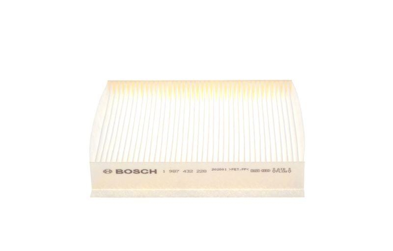 Bild von BOSCH 1 987 432 228 Innenraumfilter Filter, Innenraumluft, Pollenfilter, Mikrofilter Partikelfilter 200 179 30 FIAT: Tipo Estate, Doblo II Estate