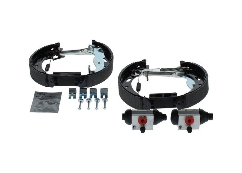 Bild von BOSCH Bremsensatz, Trommelbremse mit Radbremszylinder 0 204 114 666  FORD,Fiesta Mk6 Schrägheck (JA8, JR8),Fiesta Mk6 Limousine,Fiesta Mk6 Kastenwagen