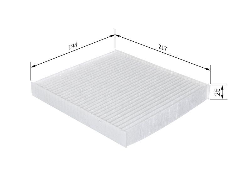 Bild von BOSCH Innenraumfilter Partikelfilter 1 987 432 273 Filter, Innenraumluft,Pollenfilter FIAT,JEEP,CHRYSLER,Freemont (345_),COMPASS (MK49),PATRIOT (MK74)