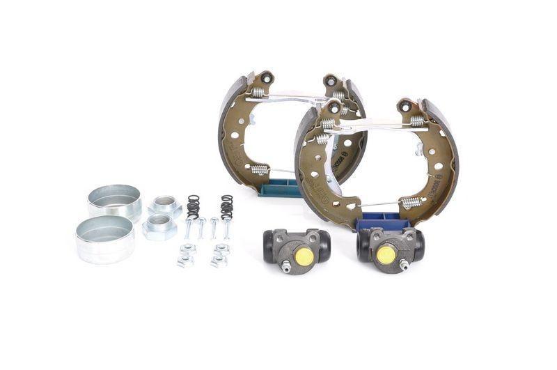 Bild von BOSCH Bremsbackensatz KIT SUPERPRO hinten rechts links vormontiert 19,05mm für PEUGEOT CITROËN 42413H 42416A 42416T 0 204 114 027