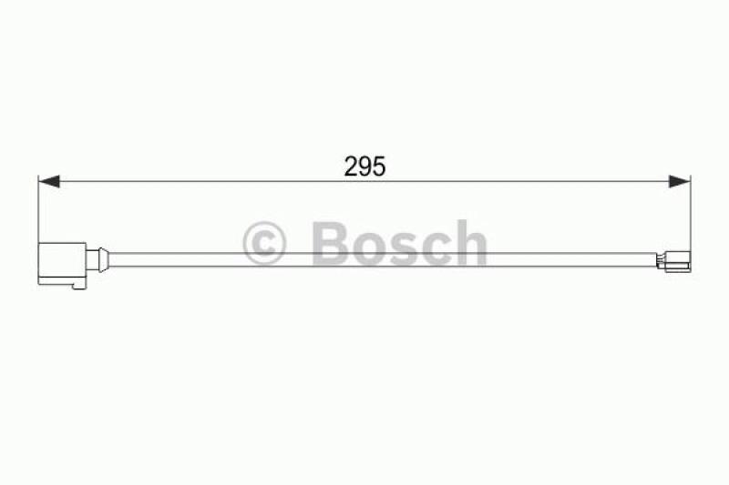 Bild von BOSCH Verschleißanzeige 1 987 474 565 Verschleißanzeige Bremsbeläge,Bremsbelagverschleiß VW,PORSCHE,Touareg (7P5, 7P6),Cayenne (92A),PANAMERA