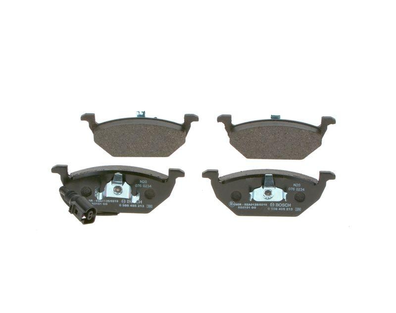 Bild von BOSCH Bremsbelagsatz, Scheibenbremse vorne rechts links  für SKODA VW SEAT AUDI 1J0698151G 1K0698151N JZW698151 0 986 495 213