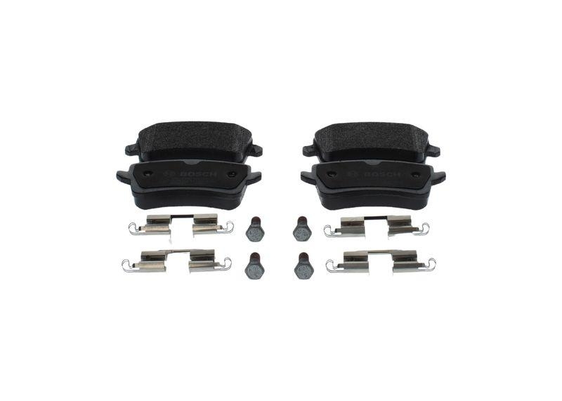 Bild von BOSCH Bremsbelagsatz mit Schrauben 0 986 494 637 Bremsbeläge,Bremsklötze AUDI,A4 Avant (8K5, B8),Q5 (8RB),A4 Limousine (8K2, B8),A5 Sportback (8TA)